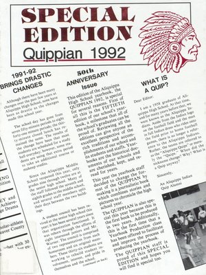cover image of Aliquippa - Quippian - 1992